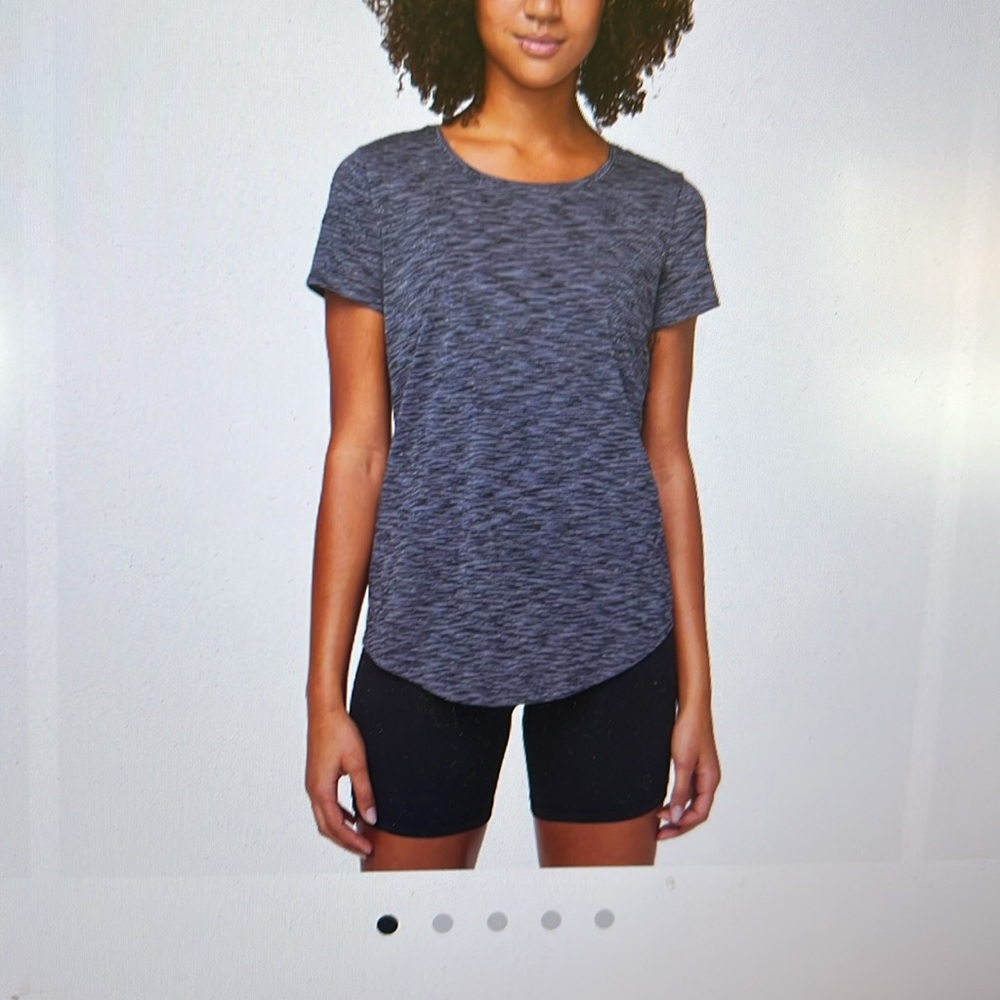 Lululemon Space Dye Black Dark Shadow love crew T-Shirt